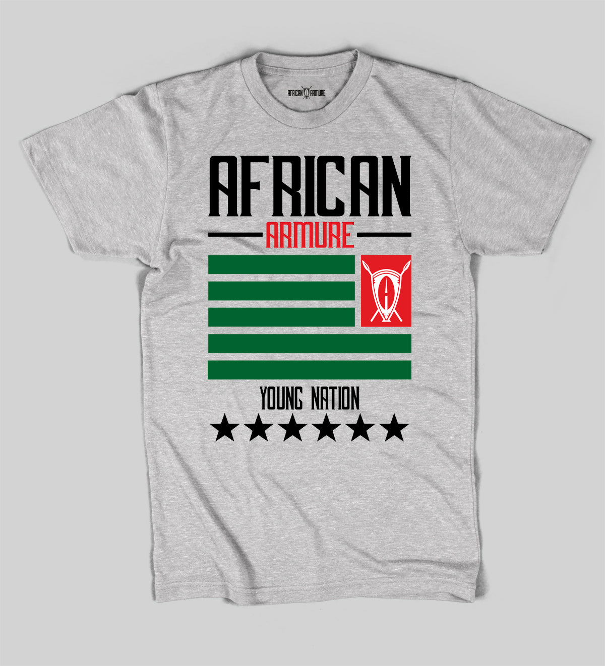 T-shrit African Armure Flag d' Ariles De Tizi