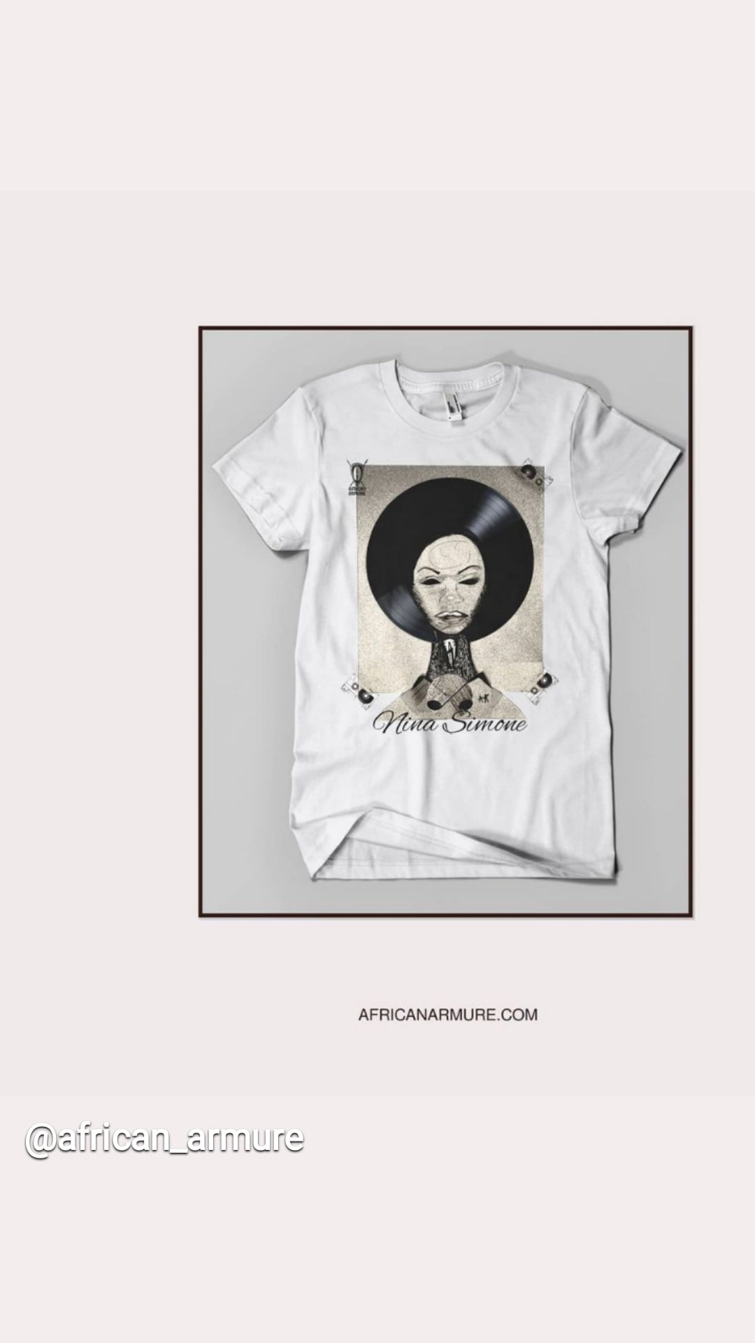 T-shirt Nina Simone by Marie Soi (YNByAA)
