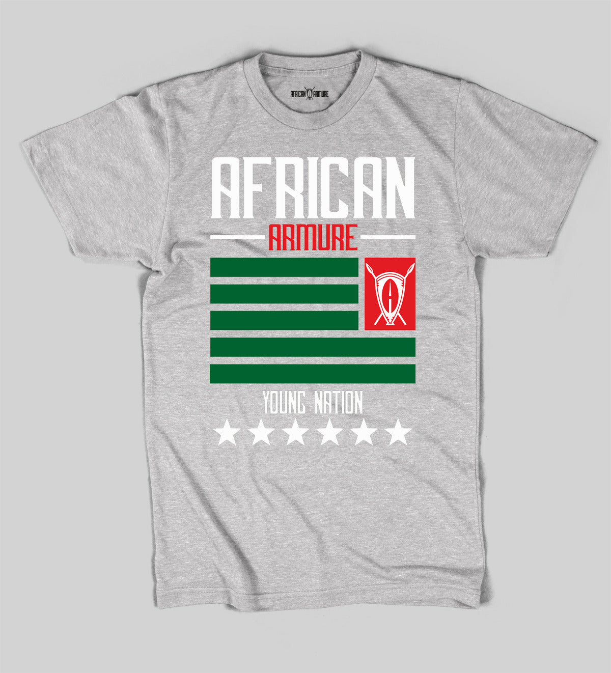 T-shrit African Armure Flag d' Ariles De Tizi